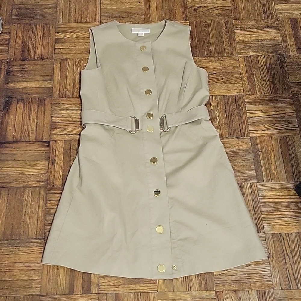 Office worthy Trench-Like Button Down Dress MMK